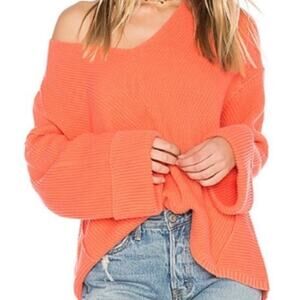 FREE PEOPLE Oversized Cotton La Brea Sweater -$108.